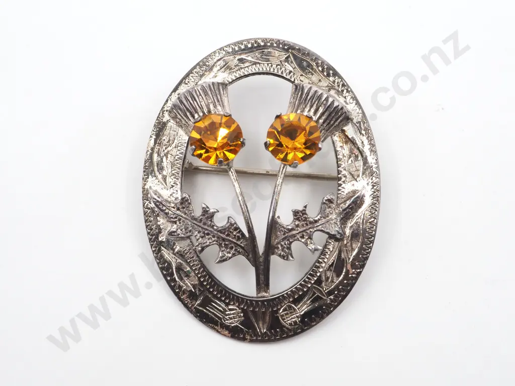 Sterling Silver Scottish Theme Brooch  Image 1++