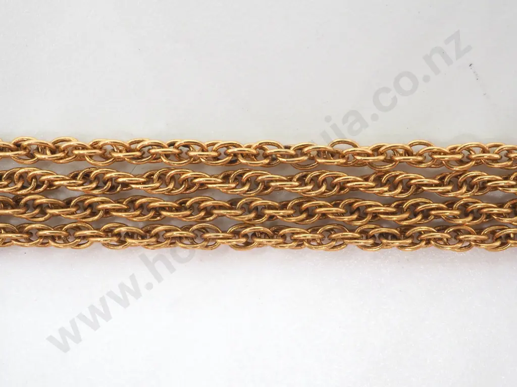 18ct Gold Fancy Link Necklace Image 1++