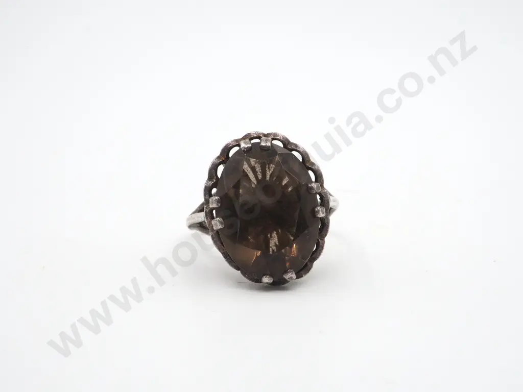 Sterling Silver Topaz Ring Image 1++