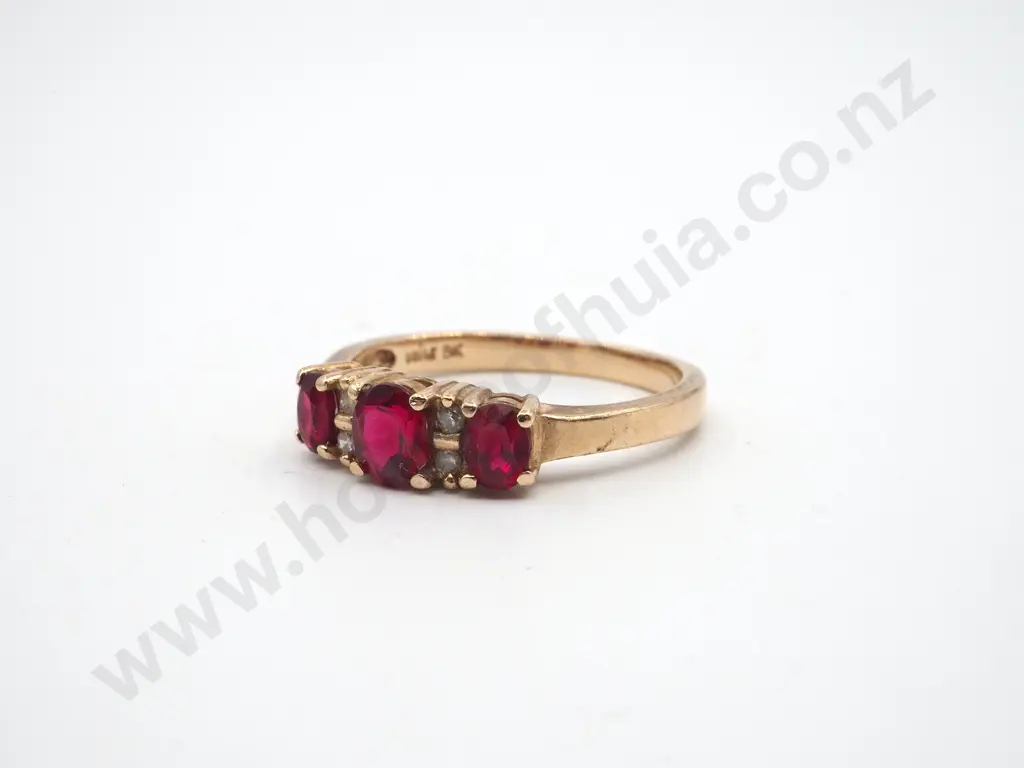 Michael Hill 9ct Gold & Gem Ring Image 1++