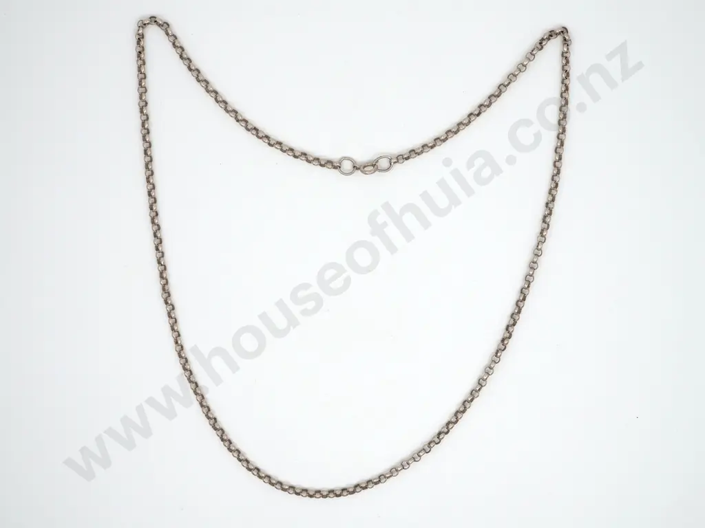 Sterling Silver Belcher Link Necklace Image 1++