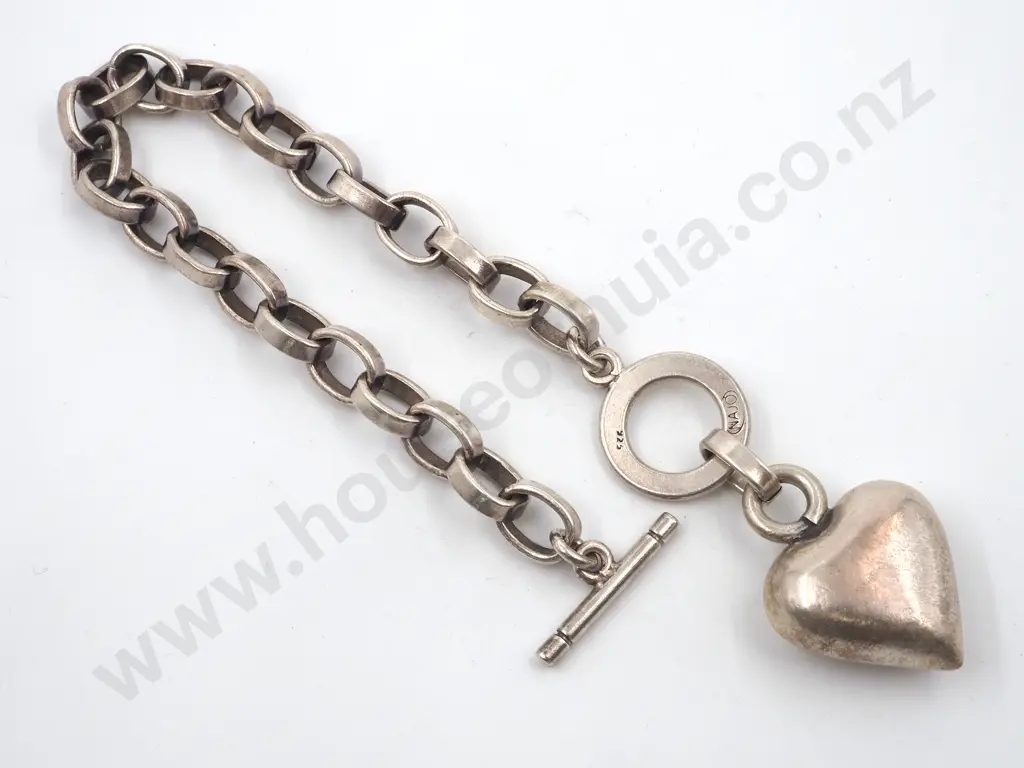 Sterling Silver Heart Bracelet Image 1++