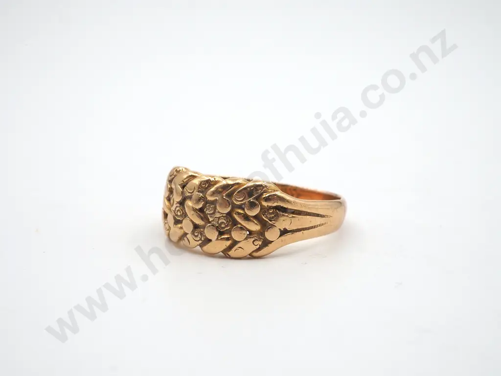 9ct Braided  Yellow Gold Ring Image 1++