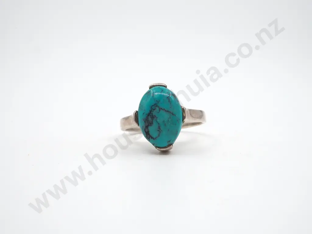 Sterling Silver & Turqoise Ring Image 1++