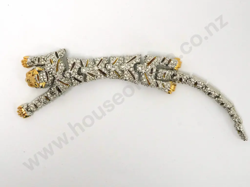 Bag Containing Cartier Style Bracelet in the Form of a Leopard  Image 1++