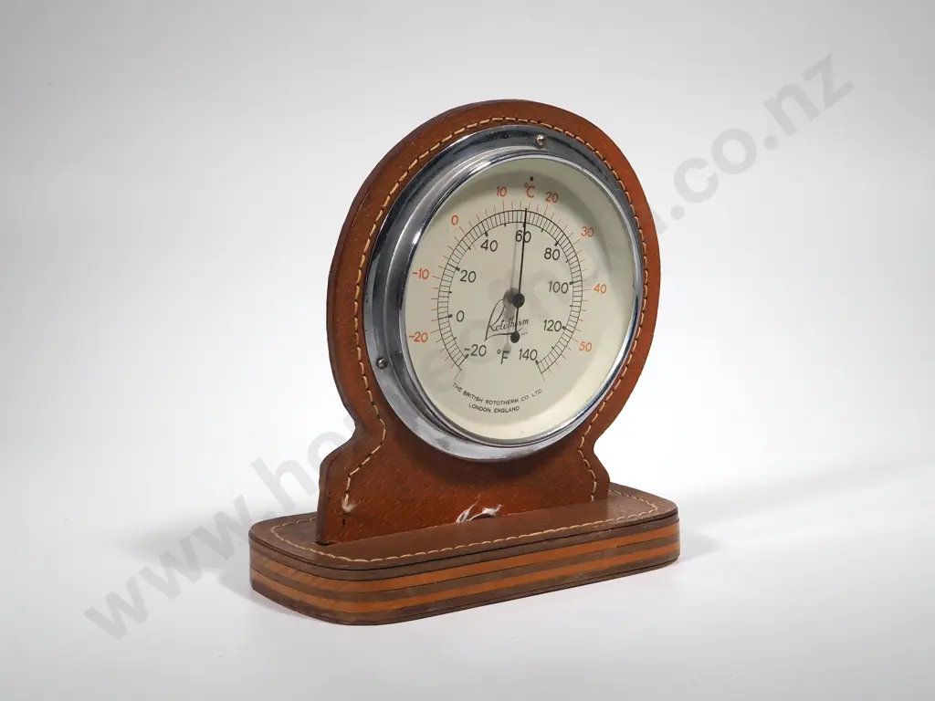 Vintage English Desk Barometer Image 1++