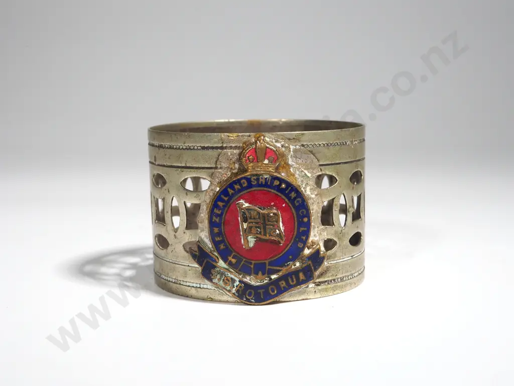 S.S. Rotorua Napkin Ring - EPNS Image 1++