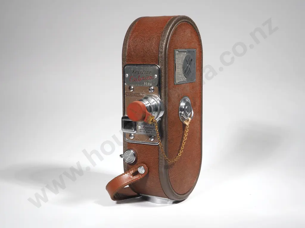Antique Leather Cased Keystone Criterion Film Video Camera  Image 1++