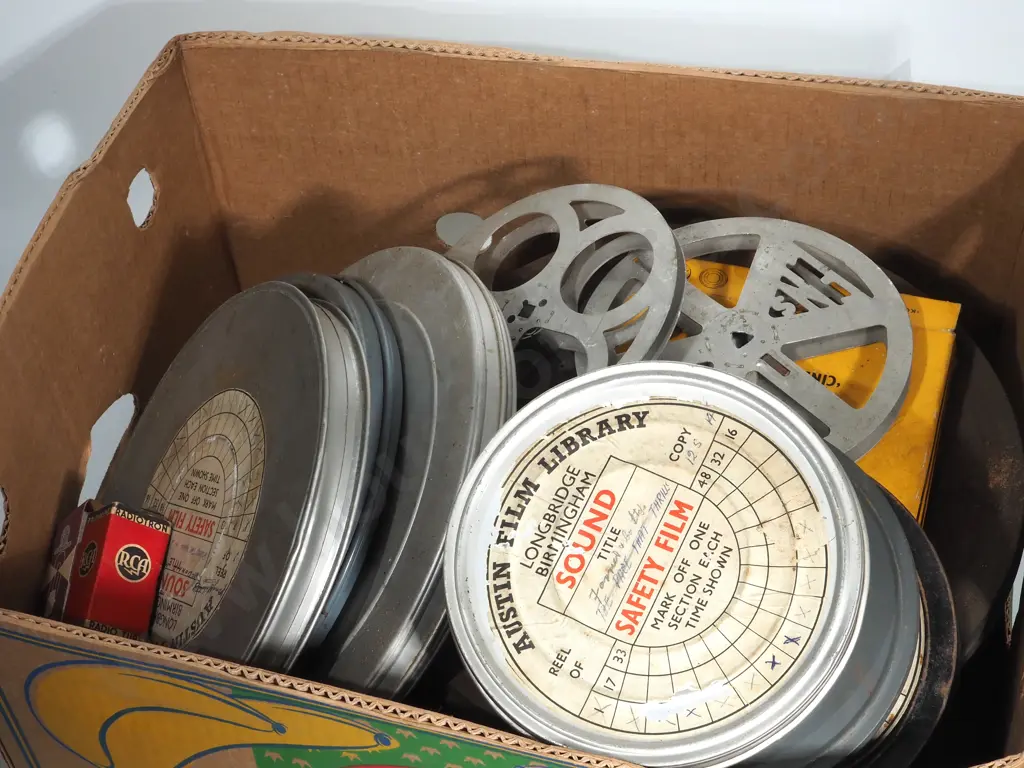 Large Collection of Vintage Film Reels  Image 1++