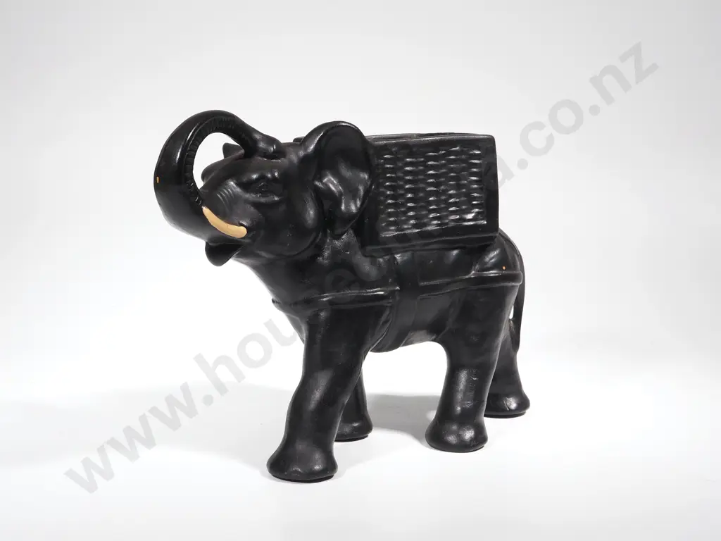 Vintage Black Elephant Ornament Image 1++