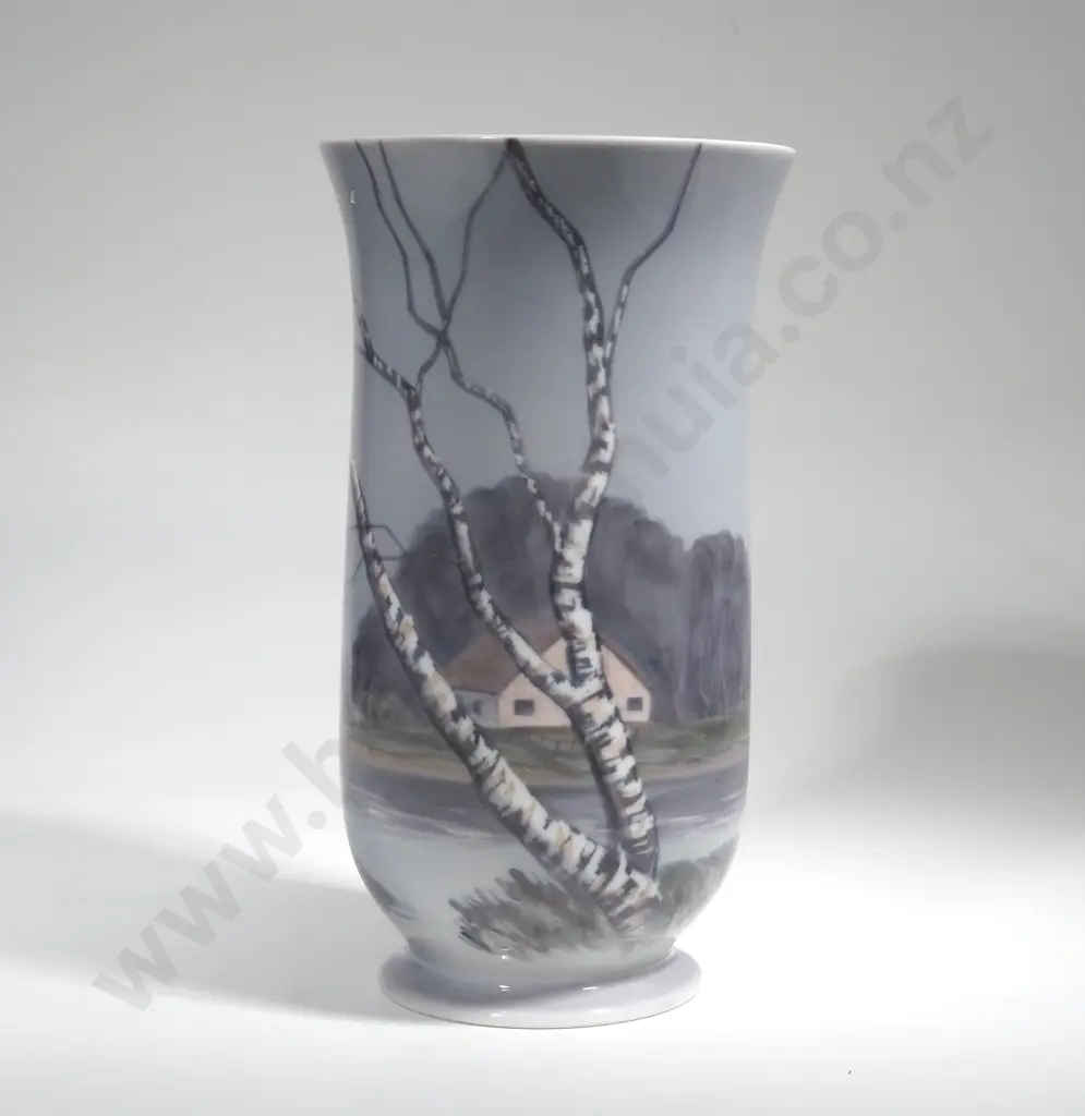 Large Hallmarked Bing & Grondahl Art Nouveau Vase Porcelain Vase N0: 8775-504 E.G. Image 1++