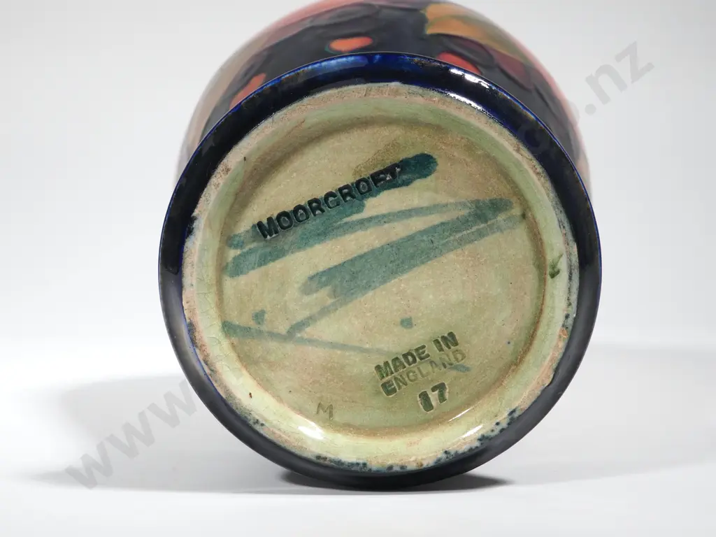 Moorcroft Vase in the Pomegranate Pattern - Blue Signature Image 1++