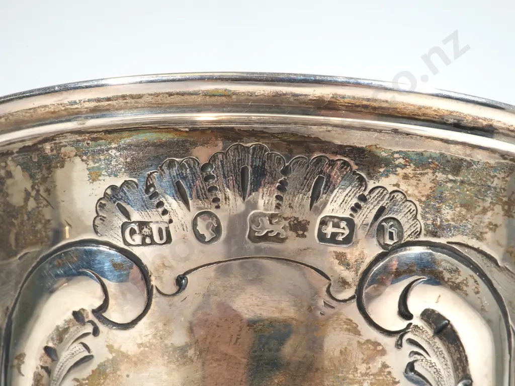 Sterling Silver Heavily Embossed Drinking Vessel - Early Victorian - George Unite Maker Image 1++