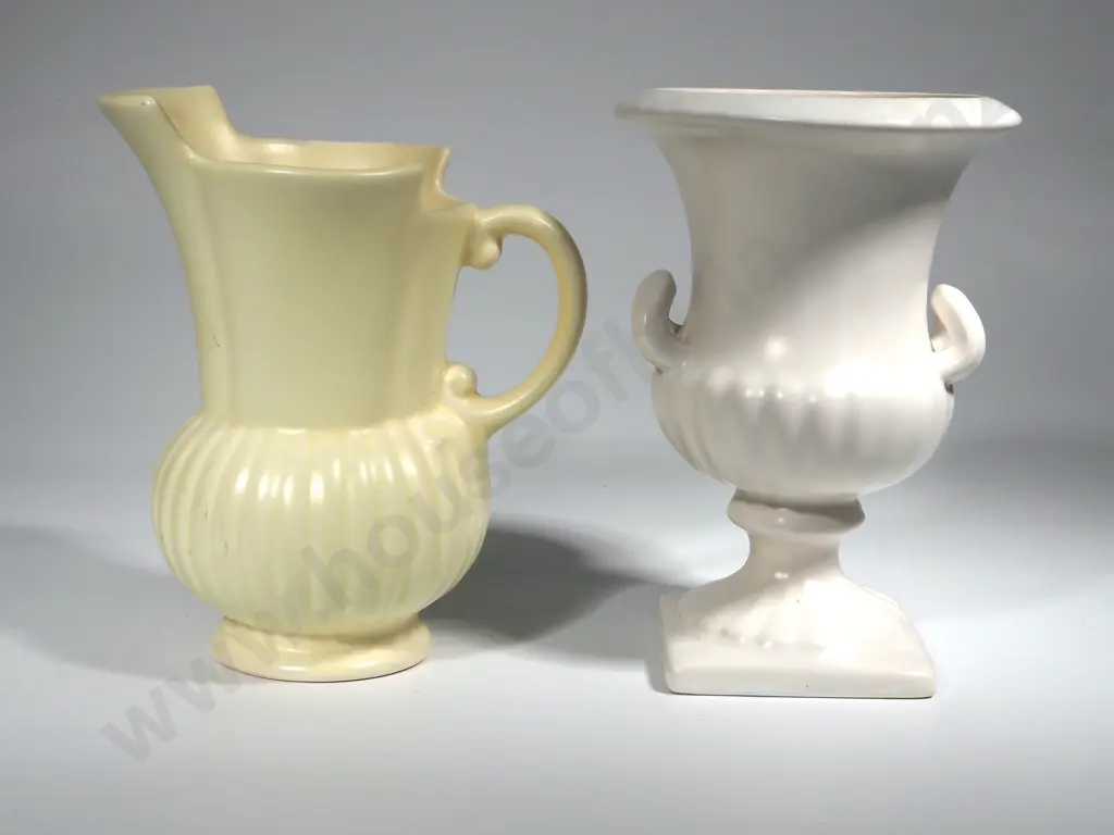 Shorter & Sons White Urn & Crown Devon Jug  Image 1++