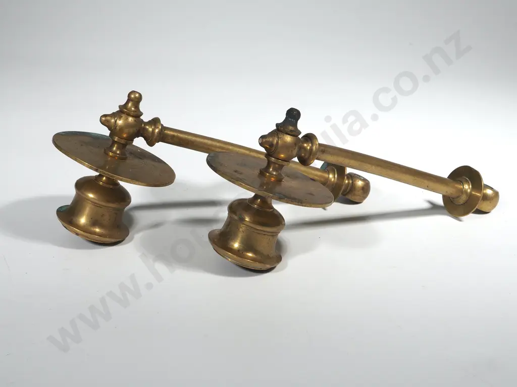 Pair of Brass Piano Sconces  Image 1++