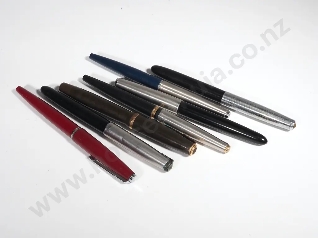 Lot of Seven Fountain Pens Image 1++