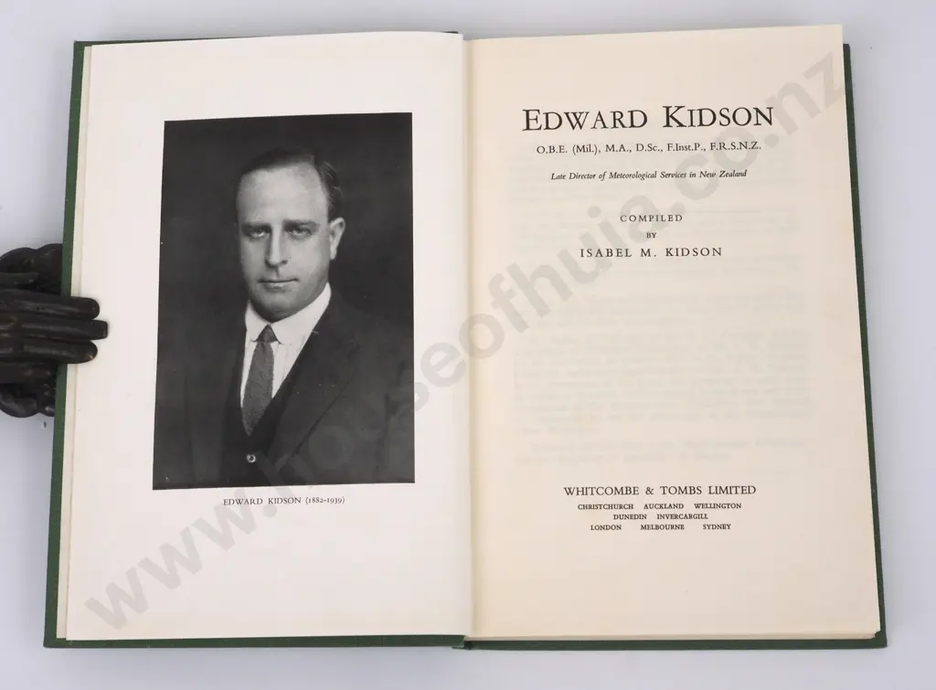 Edward Kidson OBE, Compiled By Isabel M Kidson  Whitcombe & Tombs Ltd Image 1++