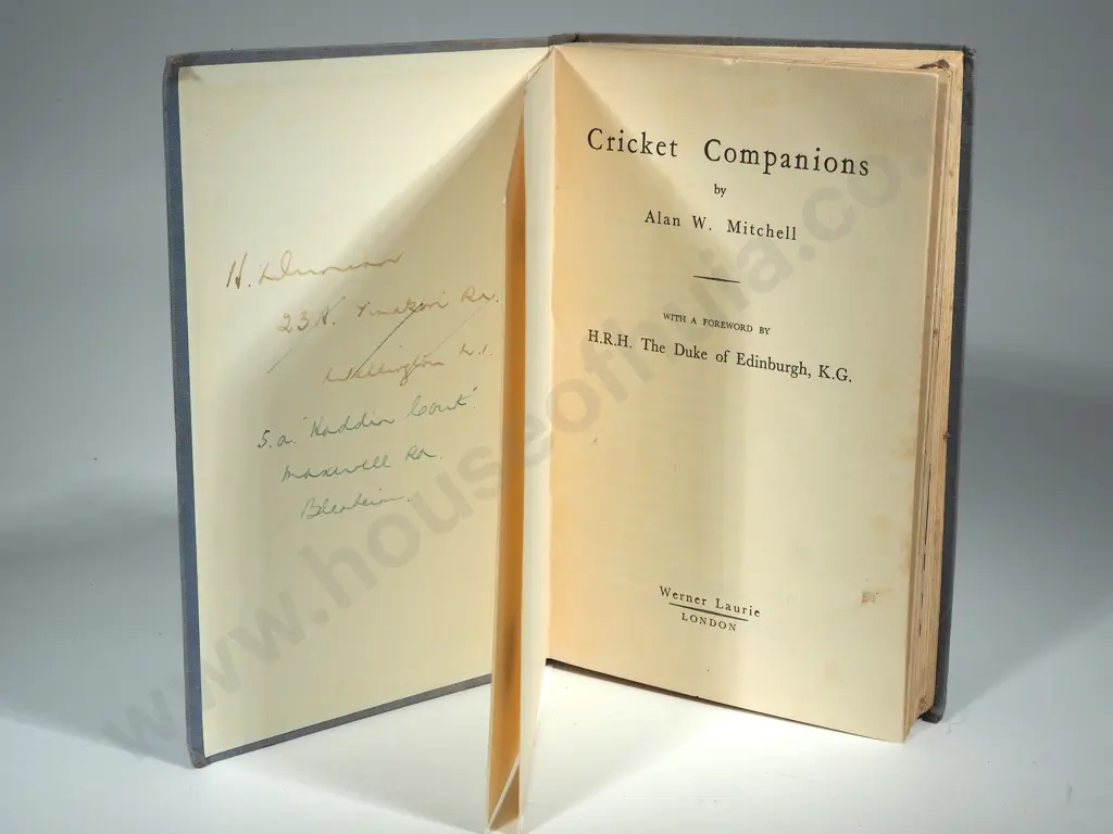 Cricket Companions; Alan W Mitchell. Dryden Printers Ltd, London Image 1++