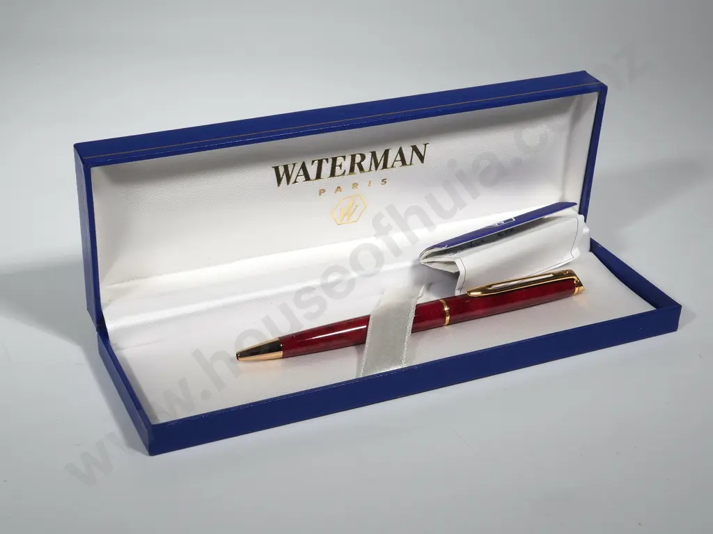 Cased Waterman Hemisphere Pen w Certificate Image 1++