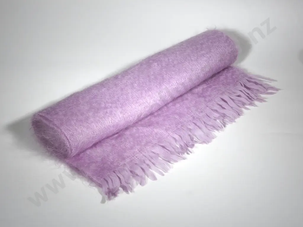 Mauve Mohair Shawl  Image 1++
