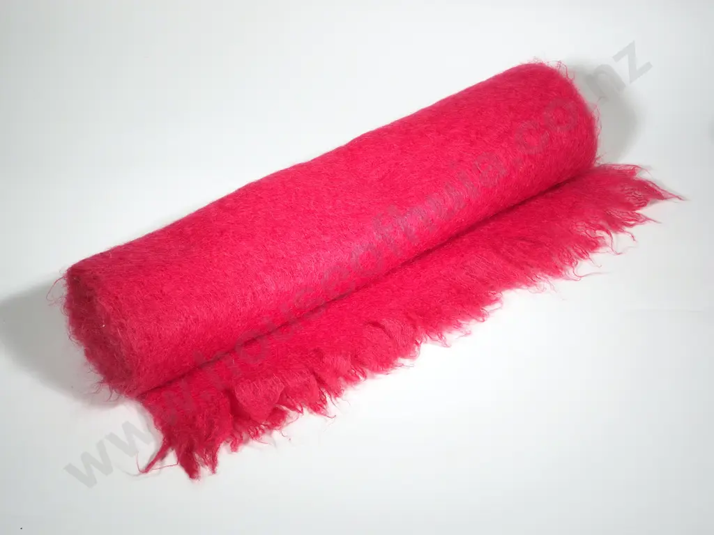 Deep Pink Mohair Shawl Image 1++