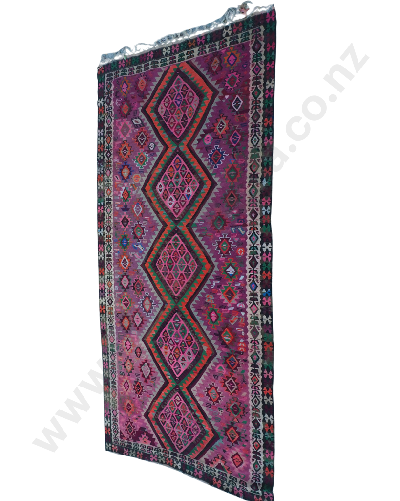 Vintage Vibrant Coloured Kilim Image 1++