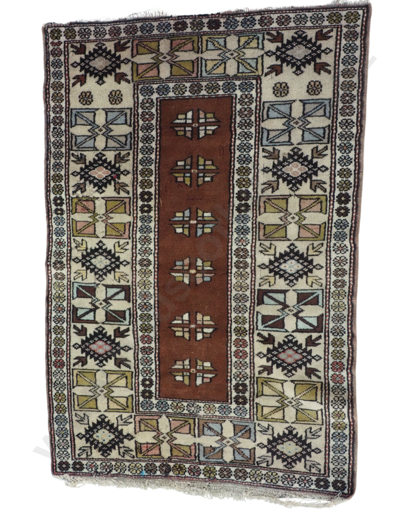 Vintage Hand-knotted Iranian Wool Rug Image 1++
