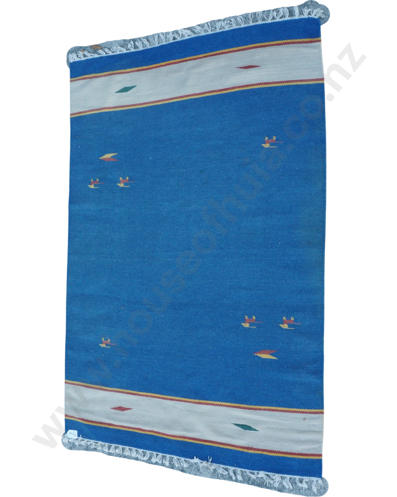 Striking Vintage Hand Loomed Indian Durrie Image 1++