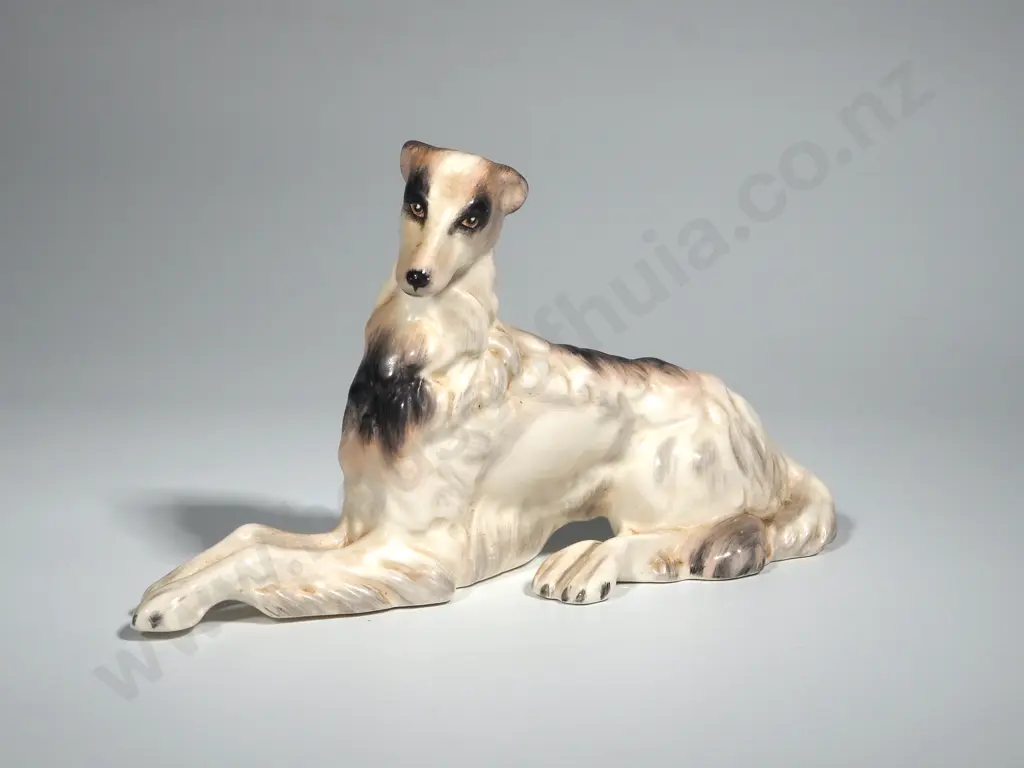 Wedgwood Hand Painted Borzoi Figurine Image 1++
