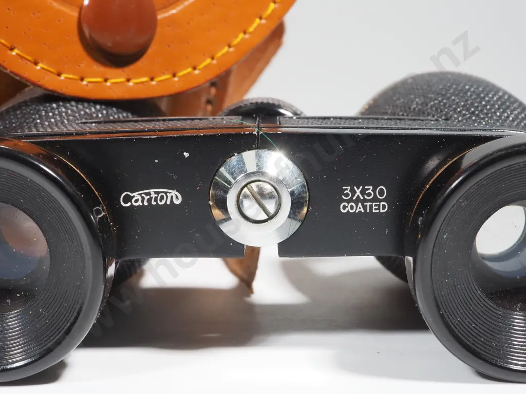 Vintage Binoculars In a Leather Case  Image 1++