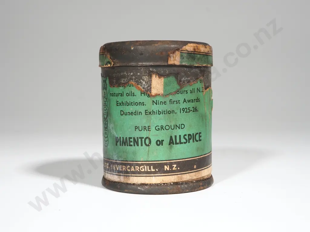 Pimento Of Allspice Tin. David Strangs Maori Brand Image 1++