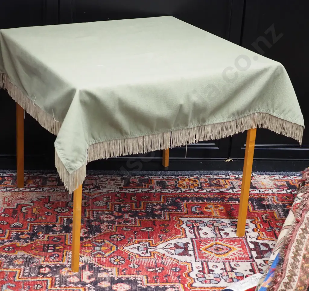 Vintage Bridge Table & Cloth Cover Image 1++