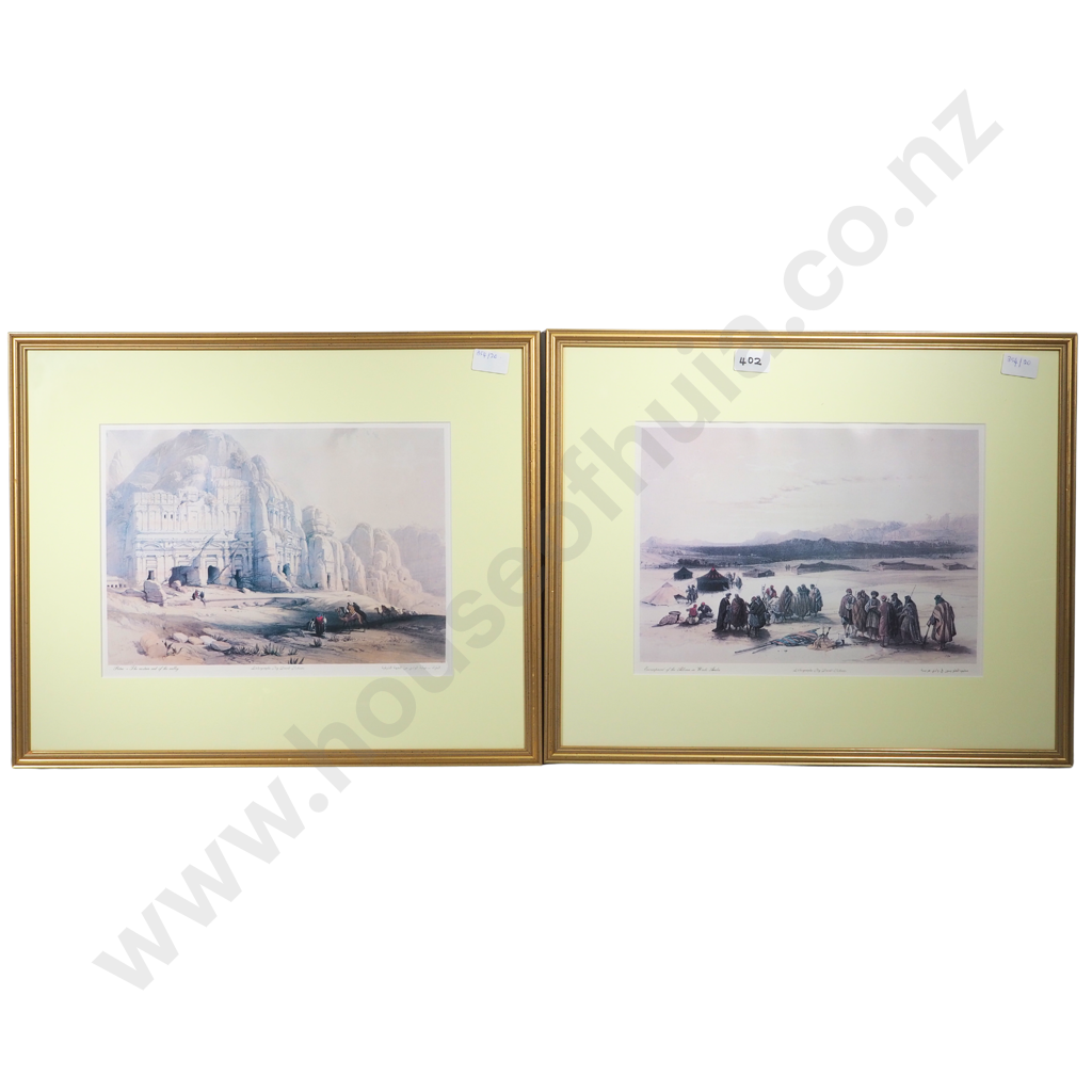 Set of Four Lithographs by David Roberts Depicting Arabian Scenes Image 1++