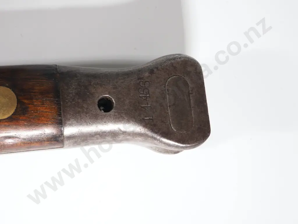 Boer War P1888 Bayonet w NZ Marked Leather Frog - Excellent Condition - Bayonet Dated 4 / 01  Image 1++