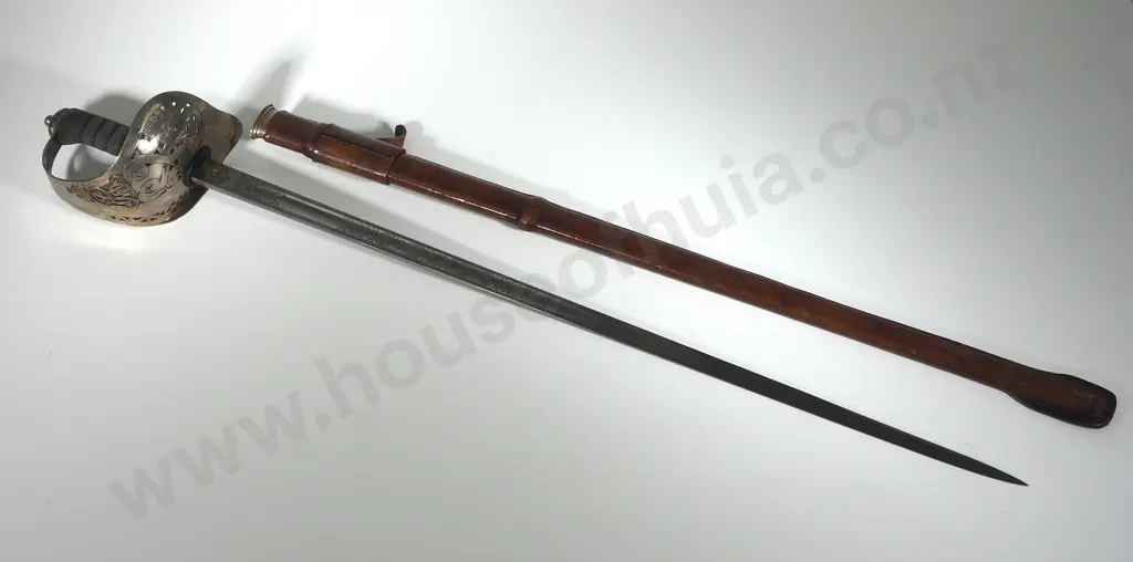 1910's New Zealand Public School Cadets Sword Stamped NZ657 Image 1++