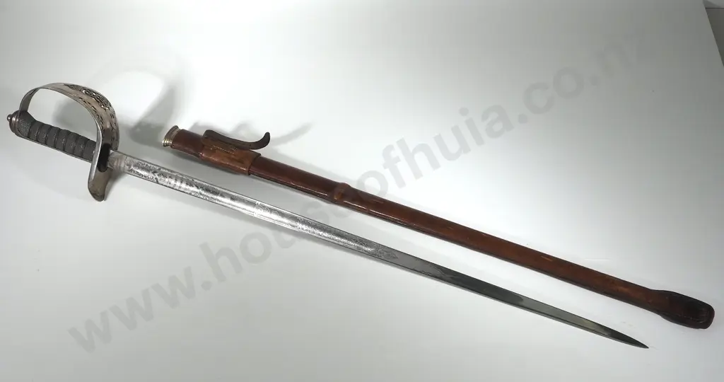 1910's New Zealand Public School Cadets Sword Stamped NZ657 Image 1++