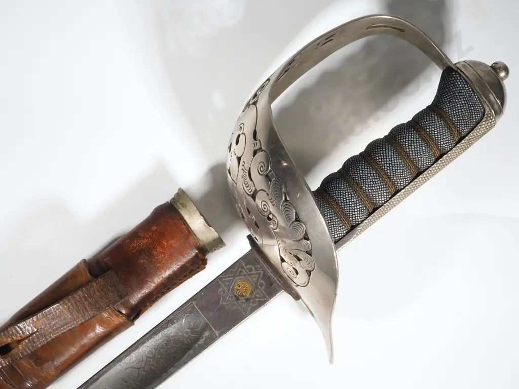 New Zealand Junior Cadets Sword Stamped NZ 659 - George 5th - Scabbard Tip Damage Commensurate w Wear Image 1++