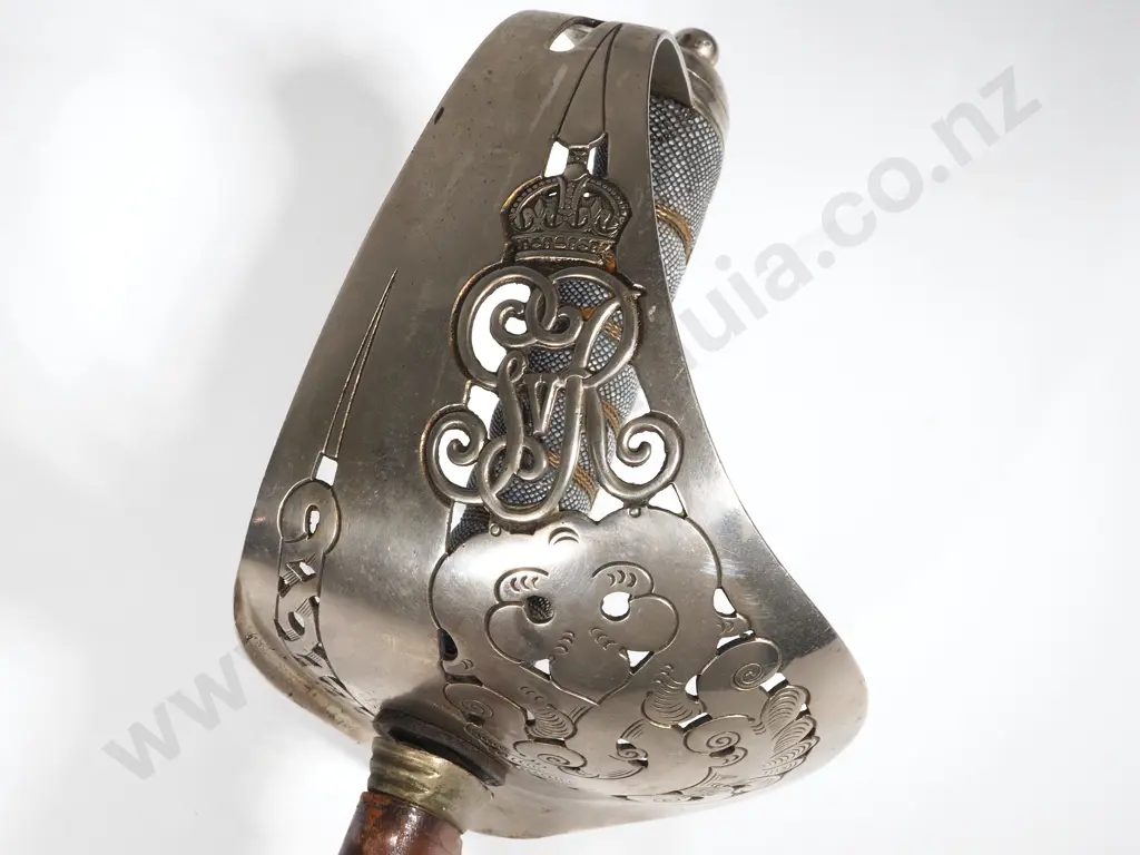 New Zealand Junior Cadets Sword Stamped NZ 659 - George 5th - Scabbard Tip Damage Commensurate w Wear Image 1++