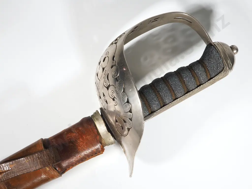 New Zealand Junior Cadets Sword Stamped NZ 659 - George 5th - Scabbard Tip Damage Commensurate w Wear Image 1++