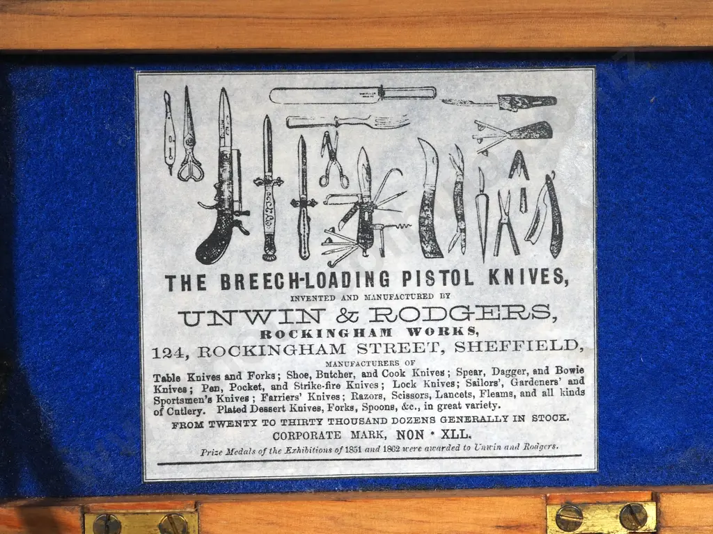 Unwin & Rodgers Antique Knife PIstol  Image 1++