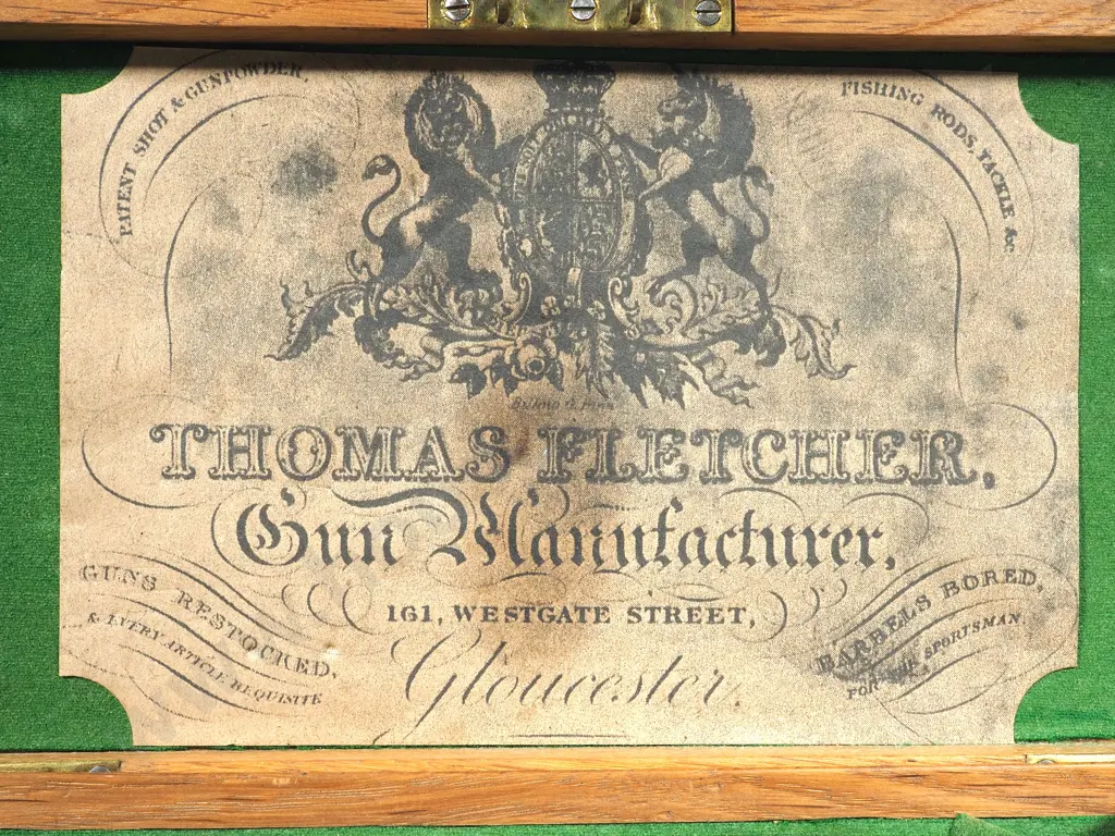 Pepperbox Pistol by J Beattie of London in Original Case w Accoutrements Image 1++