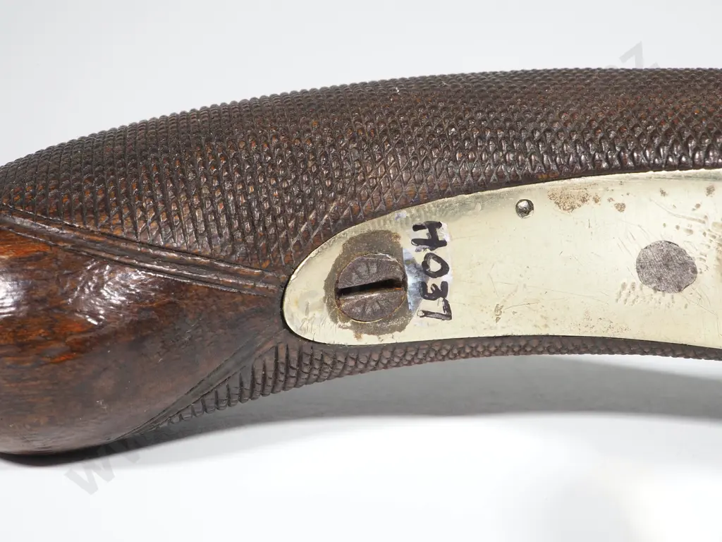 Pepperbox Pistol by J Beattie of London in Original Case w Accoutrements Image 1++