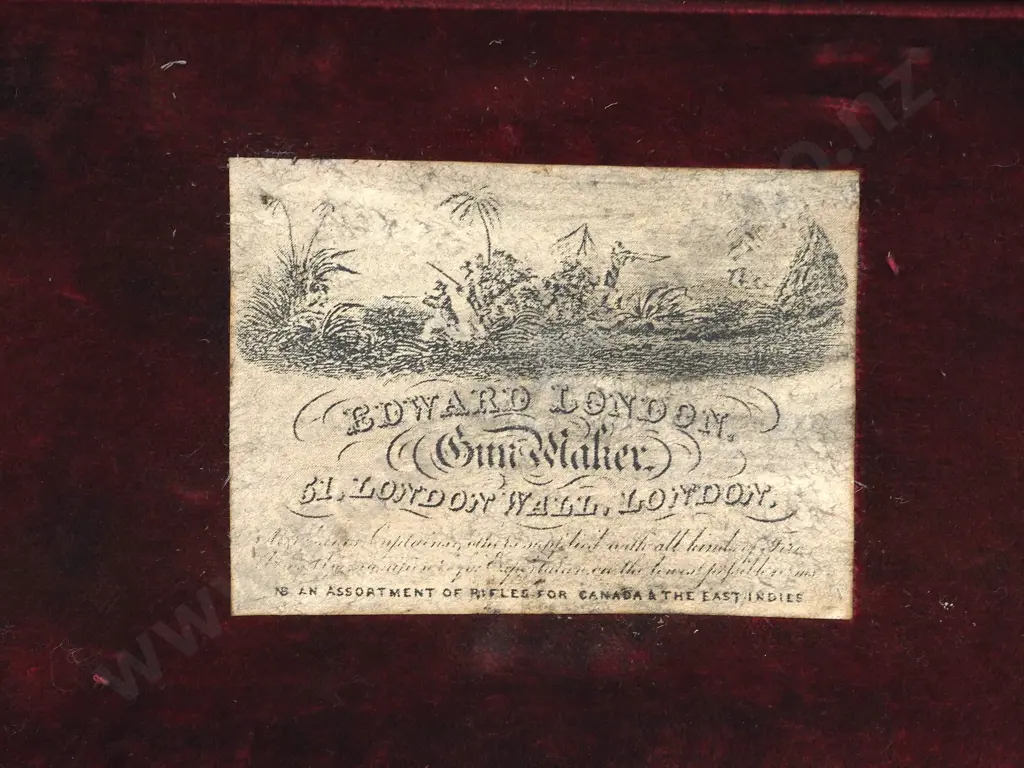 Cased Beaumont Adams .22 Calibre Pistol by Edwards of London & Accoutrements Image 1++
