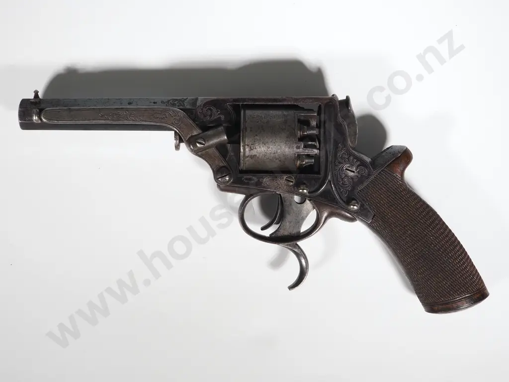 Tranter Cased Six Shot Double Trigger M1878 Revolver by E C Green & Associated Accessories Image 1++