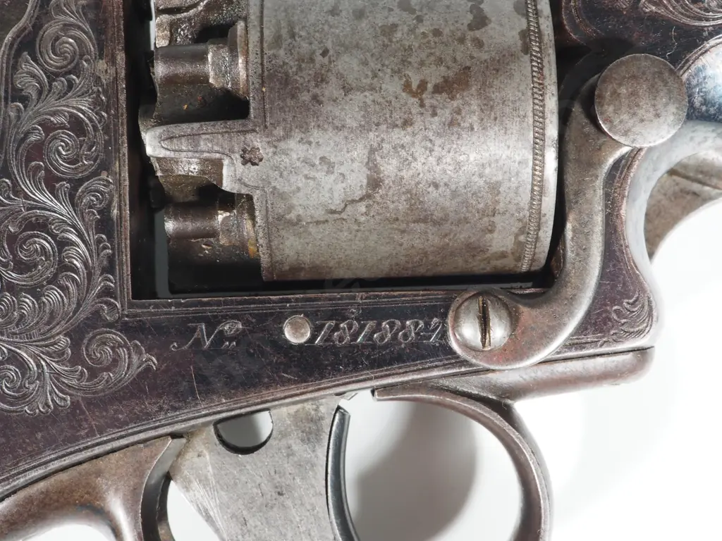 Tranter Cased Six Shot Double Trigger M1878 Revolver by E C Green & Associated Accessories Image 1++
