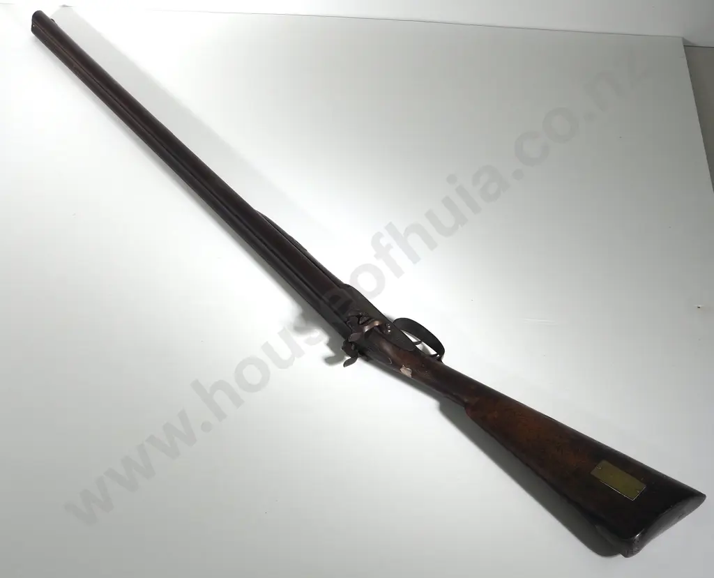 Muzzle Loading Double Barrell Shot Gun by Tipping & Lawden London- 2nd Prize for Picton Volunteers 1872 Image 1++