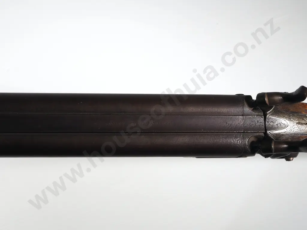 Muzzle Loading Double Barrell Shot Gun by Tipping & Lawden London- 2nd Prize for Picton Volunteers 1872 Image 1++
