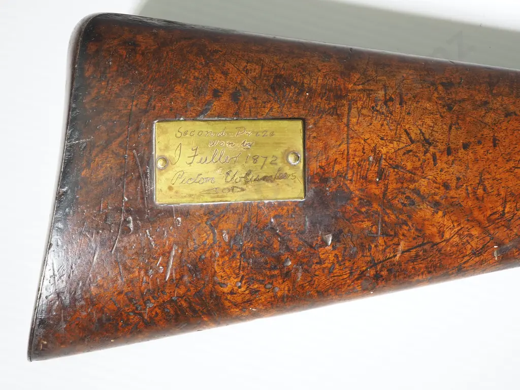 Muzzle Loading Double Barrell Shot Gun by Tipping & Lawden London- 2nd Prize for Picton Volunteers 1872 Image 1++
