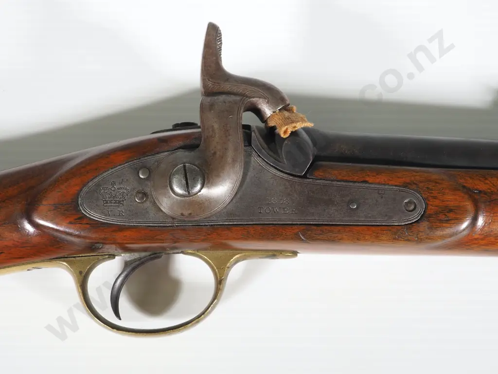 1858 Tower Enfield Carbine w New Zealand Marked Butt Plate - Gun has been refinished Image 1++