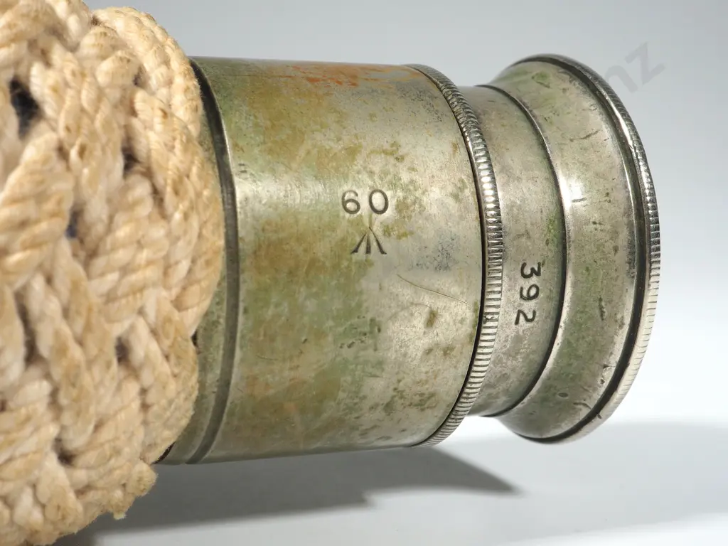 WWI Period T Cooke & Sons Makrame Naval Telescope - Working Order Image 1++
